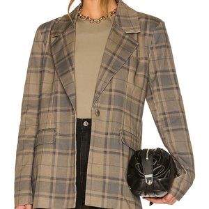 NWT WeWoreWhat Printed Blazer Cool plaid